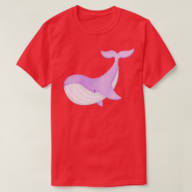 lila Wal 2 T-Shirt (Design vorne)