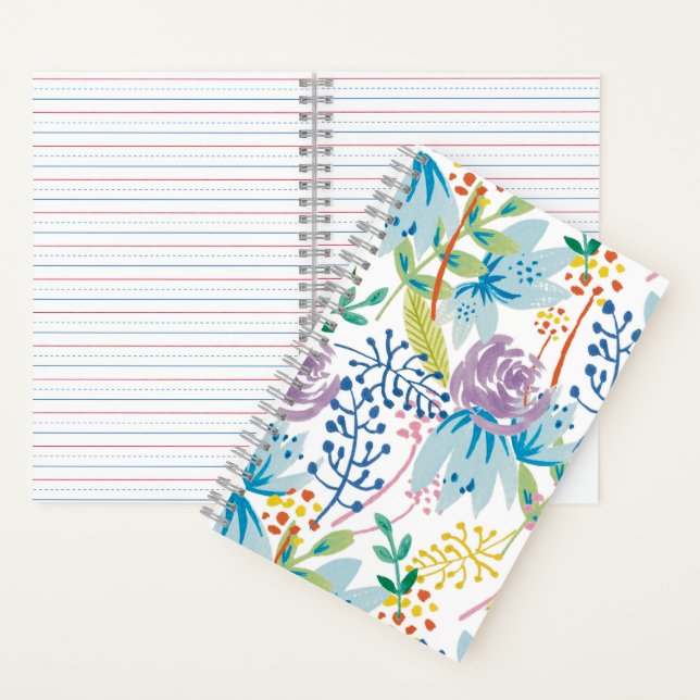 Lila-Waldheft Notizbuch (Innen)