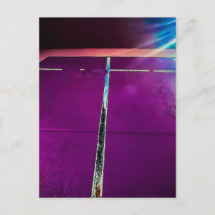 Lila Wand Sacramento Postkarte