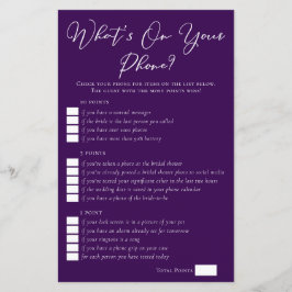 Lila, was auf Ihrem Handy-Brautparty gespielt wird