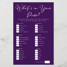 Lila, was in deinem Purse-Brautparty-Spiel steckt