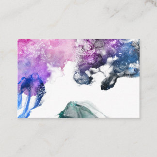 Lila Wasserfarbe 001 Visitenkarte
