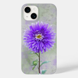 Lila Wasserfarbe Dahlia Case-Mate iPhone 14 Hülle
