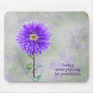 Lila Wasserfarbe Dahlia Mousepad
