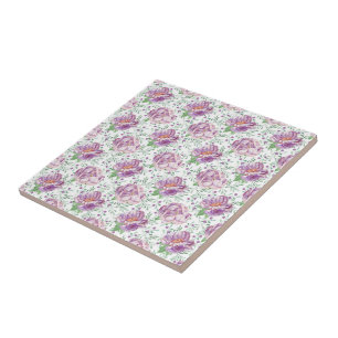 lila Wasserfarbe Fliese