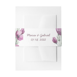 Lila Wasserfarbe. Floral Wedding Bly Band