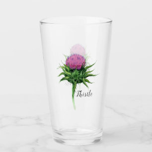 Lila Wasserfarbe Glas