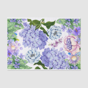 Lila Wasserfarbe, Rosa, Bluegarten Blume Seidenpapier