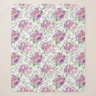 lila Wasserfarbe Sherpadecke