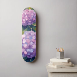 Lila Wasserfarbe Skateboard