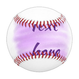 Lila Wasserfarbspritzer fügen Sie hier benutzerdef Baseball