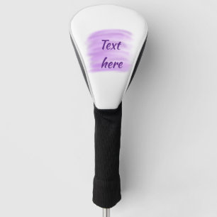 Lila Wasserfarbspritzer fügen Sie hier benutzerdef Golf Headcover