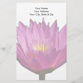 Lila Wasserlilie Lotus Briefpapier