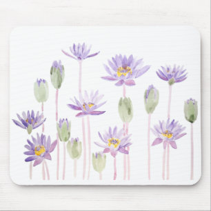 lila Wasserlilie Mousepad