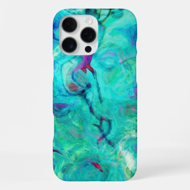 Lila Wassernixe iPhone Hülle (Rückseite)