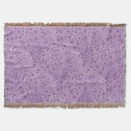 Lila Wassertröpfchen Decke