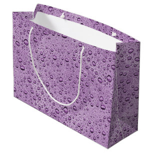 Lila Wassertröpfchen Große Geschenktüte