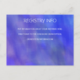 LILA WATERCOLOR-INFORMATIONS-KARTE POSTKARTE