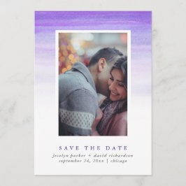 Lila Watercolor Ombre | Foto Save the Date