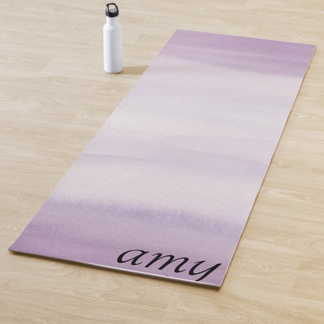 Lila Watercolor Ombre Personalisiert Yogamatte (Beispiel)