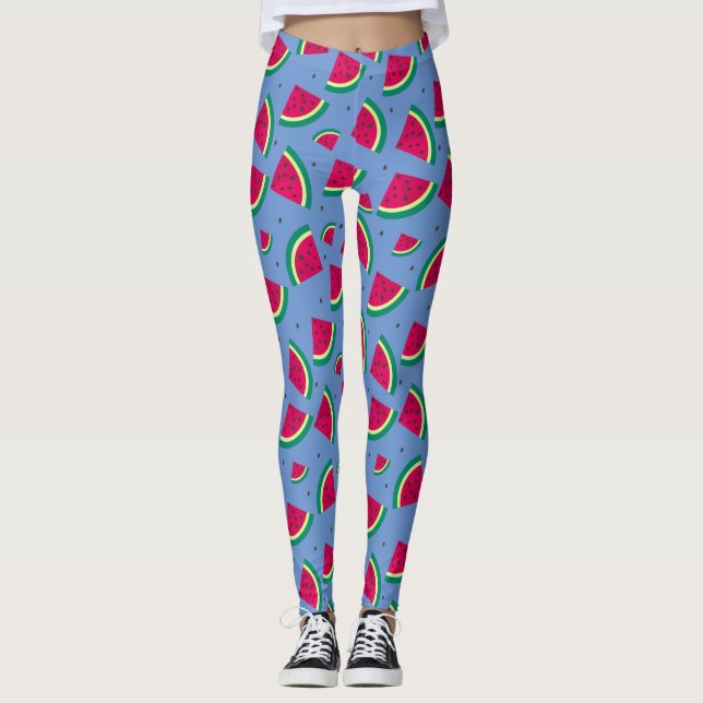 Lila Watermelon Leggings (Vorderseite)