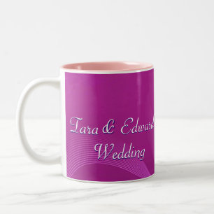 Lila Waves Zweifarbige Tasse