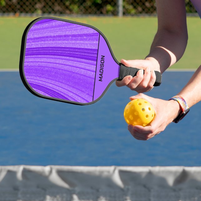 Lila Wavy-Glitzer Pickleball Schläger (InSitu)
