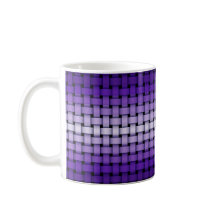 Lila Webart-Muster-Tasse