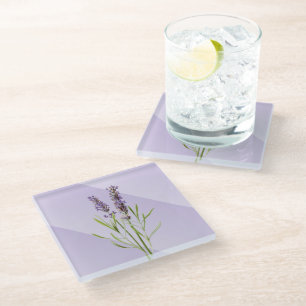 Lila weich und elegant glasuntersetzer