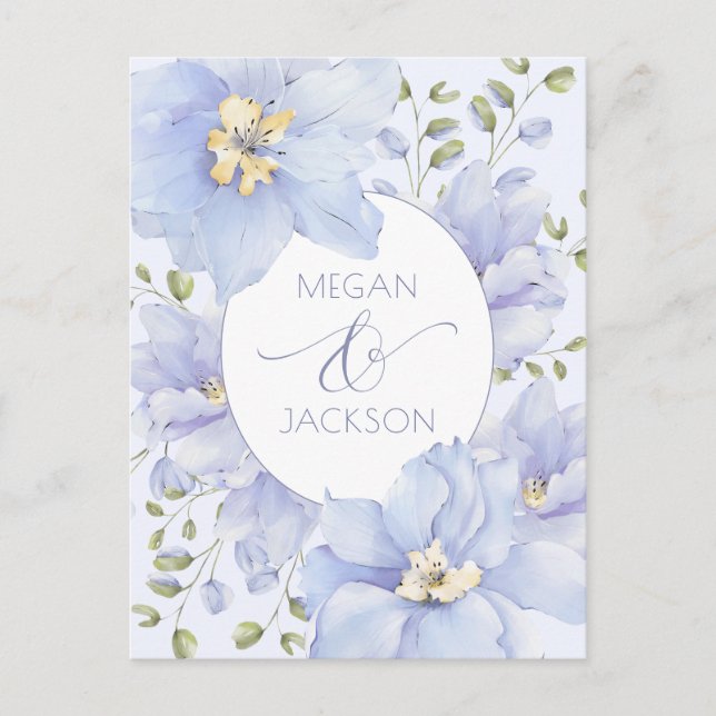 Lila weiche Blume Blütezeit Postkarte (Vorderseite)