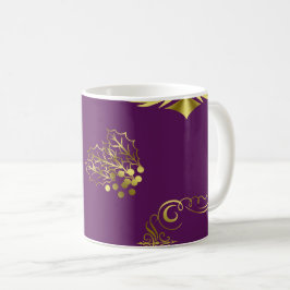 Lila Weihnachten Kaffeetasse