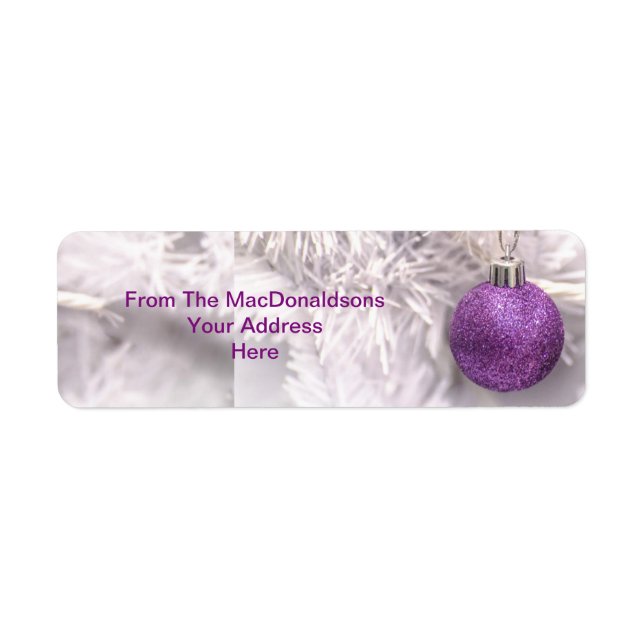 Lila Weihnachtsbaum (Vorne)