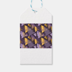 lila Weihnachtsbäume Geschenkanhänger