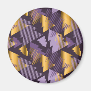 lila Weihnachtsbäume Magnet