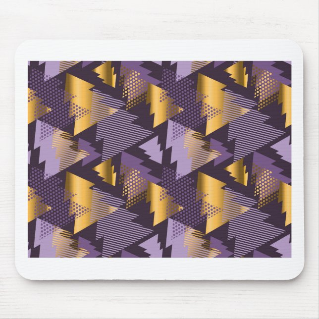 lila Weihnachtsbäume Mousepad (Vorne)