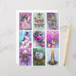 Lila Weihnachtskalender