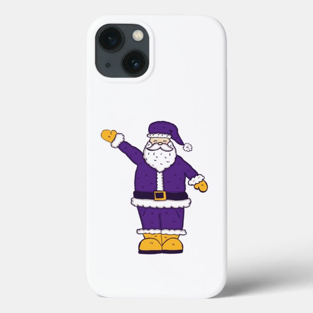 lila Weihnachtslieder Case-Mate iPhone Hülle (Rückseite)