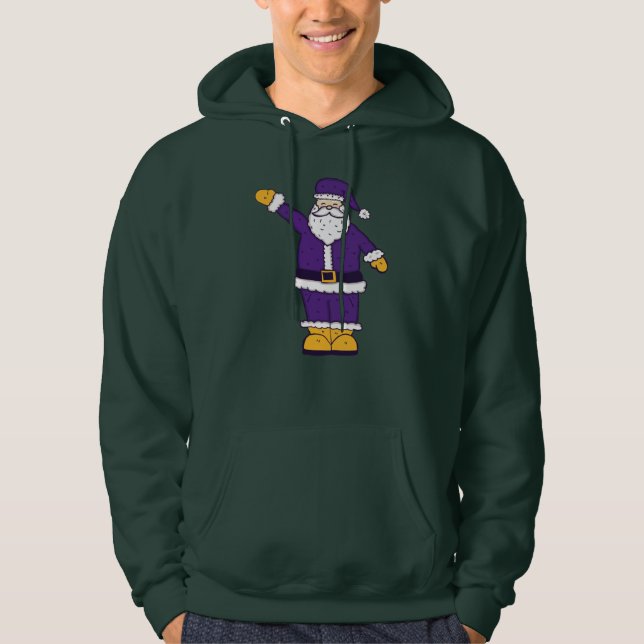 lila Weihnachtslieder Hoodie (Vorderseite)