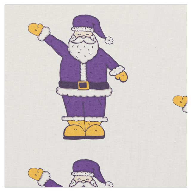 lila Weihnachtslieder Stoff (Nahaufnahme)