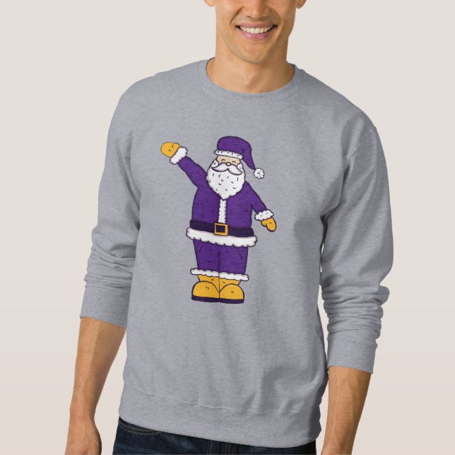 lila Weihnachtslieder Sweatshirt (Vorderseite)