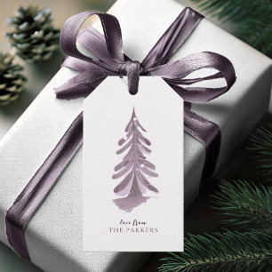 Lila Weihnachtsmuster#10 ID1009 Geschenkanhänger
