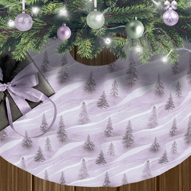 Lila Weihnachtsmuster#10 ID1009 Polyester Weihnachtsbaumdecke (Von Creator hochgeladen)