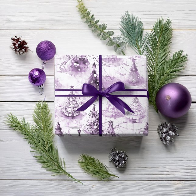 Lila Weihnachtsmuster#3 ID1009 Geschenkpapier (Von Creator hochgeladen)