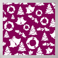 Lila Weihnachtsmuster