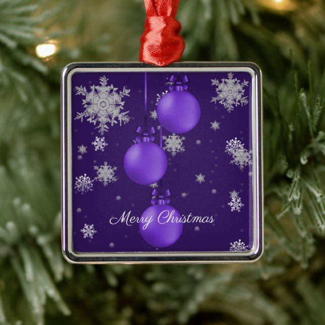 Lila Weihnachtsschmuck (Baum)
