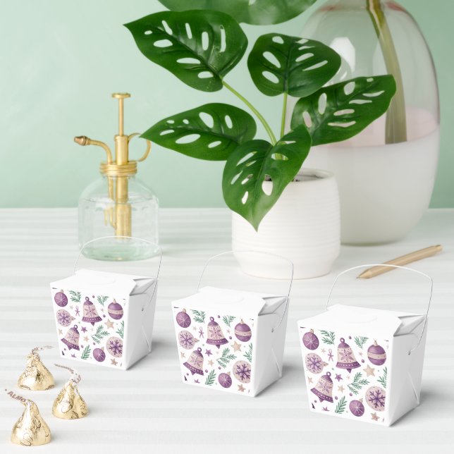 "Lila Weihnachtsschmuck- und Glockengeschenkbox" Geschenkschachtel (Zahlreiche)