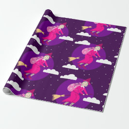 lila Weihnachtswitze, Janna-Broomrider-Spookmas Geschenkpapier