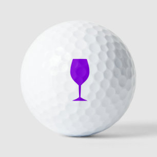 Lila Weinglas Golfball