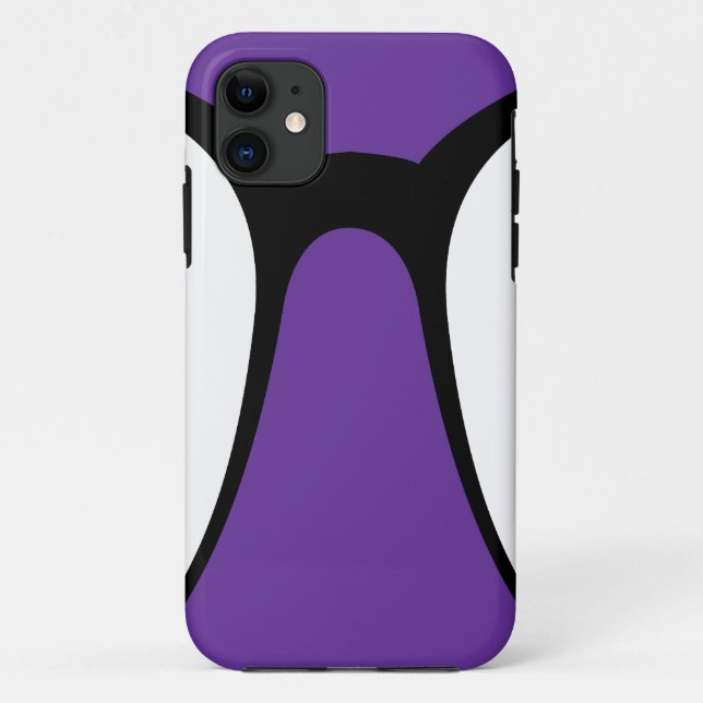 Lila, weiß und schwarz - iPhone-Gehäuse Case-Mate iPhone Hülle (Rückseite)