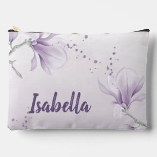 lila weiße Blume romantisch Zubehörtasche